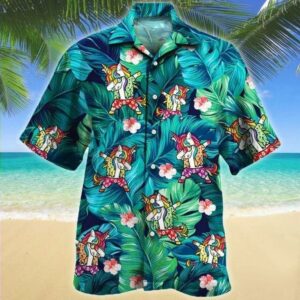 Hawaiian Aloha Hawaiian Shirtss Unicorn Dabbing  - Thelegend59