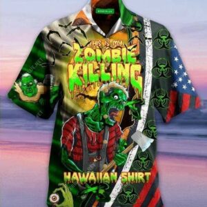 Hawaiian Aloha Hawaiian Shirtss Zombie Killing  - Thelegend59