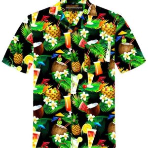 Hawaiian Cocktails Multicolor Unique Design Hawaiian Shirt  - Thelegend59