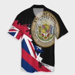 Hawaiian Flag Coat Of Arms Of Hawaii Hawaiian Shirt Classic Style  - Thelegend59