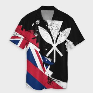 Hawaiian Flag Hawaii Map Kanaka Hawaiian Shirt - Classic Style  - Thelegend59