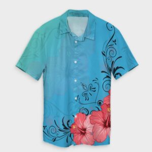 Hawaiian Hibiscus Flower Red Hawaiian Shirt  - Thelegend59