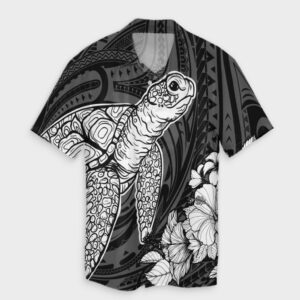Hawaiian Hibiscus Memory Turtle Hawaiian Shirt White  - Thelegend59