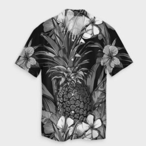 Hawaiian Hibiscus Plumeria And Pineapple Hawaiian Shirt  - Thelegend59