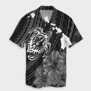 Hawaiian Hibiscus Sea Turtle Swim Hawaiian Shirt  - Thelegend59