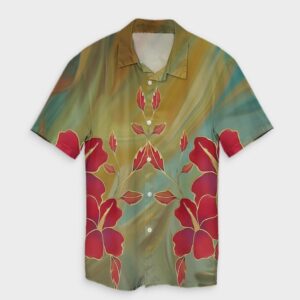 Hawaiian Hibiscus Water Color Hawaiian Shirt  - Thelegend59