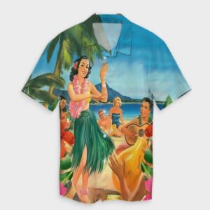 Hawaiian Hula Sing Dance On Beach Hawaiian Shirt  - Thelegend59