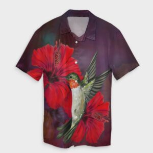 Hawaiian Hummingbird And Hibiscus Hawaiian Shirt  - Thelegend59
