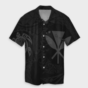 Hawaiian Kanaka Turtle Hawaiian Shirt Gray  - Thelegend59