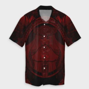 Hawaiian Map Madame Pele Hawaiian Shirt Red  - Thelegend59