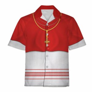 Hawaiian Outfit Cardinal Choir Dress  - Thelegend59
