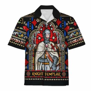 Hawaiian Outfit Knight Templar Stained Glass  - Thelegend59