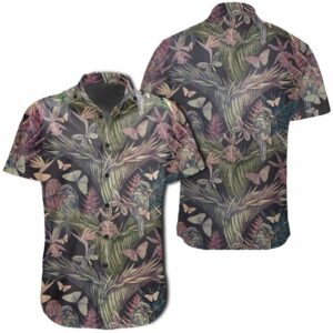 Hawaiian Shirt - Palm Leaves - Tropical Flowers Hawaiian Shirts  - Thelegend59