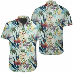 Hawaiian Shirt - Seamless Tropical Flower Plant And Leaf Hawaiian Shirts  - Thelegend59