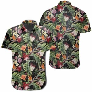 Hawaiian Shirt - Tropical Flowers Watercolor Hawaiian Shirts  - Thelegend59