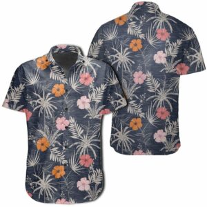 Hawaiian Shirt - Tropical Grey Hawaiian Shirts  - Thelegend59