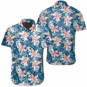 Hawaiian Shirt - Tropical Hibiscus Blue Hawaiian Shirts  - Thelegend59