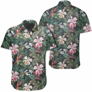 Hawaiian Shirt - Tropical Monstera Leaf Red Hawaiian Shirts  - Thelegend59