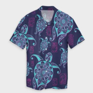 Hawaiian Turtle Neon Hawaiian Shirt  - Thelegend59