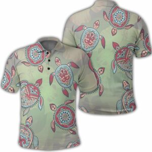 Hawaiian Turtle Polo Hawaiian Shirts  - Thelegend59