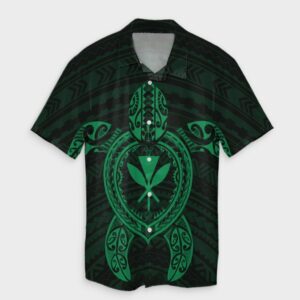 Hawaiian Turtle Kanaka Hawaiian Shirt - Green  - Thelegend59