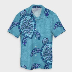 Hawaiian Turtle Plumeria Hawaiian Shirt  - Thelegend59