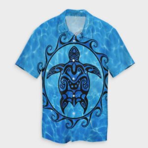 Hawaiian Turtle Polynesia Under The Sea Hawaiian Shirt  - Thelegend59