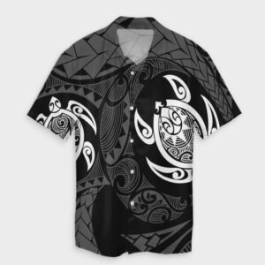 Hawaiian Two Turtle Hawaiian Shirt White  - Thelegend59