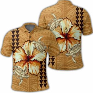 Hawaiian Vintage Hibiscus Polo Hawaiian Shirts  - Thelegend59