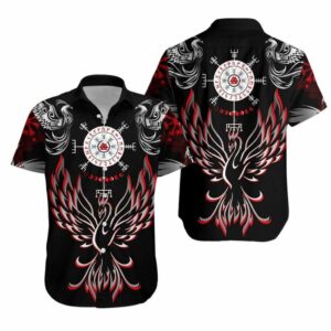 Helm Of Awe Valknut Viking Hawaiian Aloha Hawaiian Shirts For Men Women  - Thelegend59