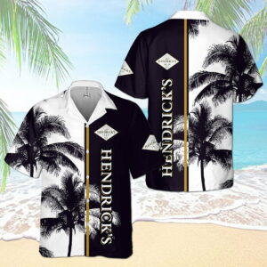 Hendrick'S Gin Palm Tree All Over Print 3D Aloha Summer Beach Hawaiian Shirt  - Thelegend59