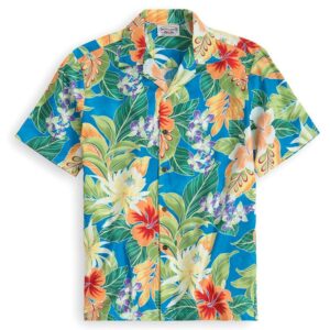 Hibiscus Blue Unique Design Hawaiian Shirt  - Thelegend59
