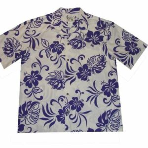 Hibiscus Blue White Nice Design Hawaiian Shirt  - Thelegend59