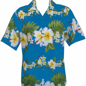 Hibiscus Flower Blue Awesome Design Hawaiian Shirt  - Thelegend59