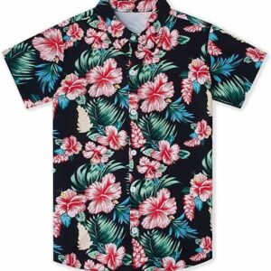 Hibiscus Flower Tropical Full Printing Hawaiian Shirts  - Thelegend59
