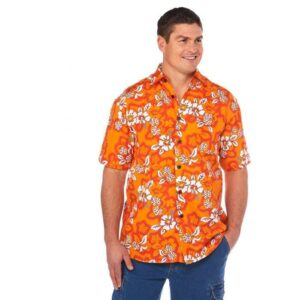 Hibiscus Orange Unique Design Hawaiian Shirt  - Thelegend59