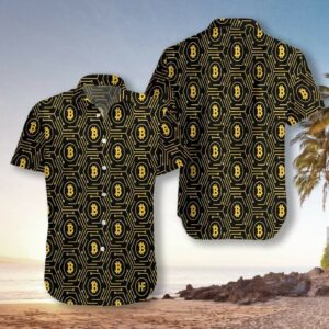 High Tech Bitcoin Cryptocurrency Hawaiian Shirt  - Thelegend59