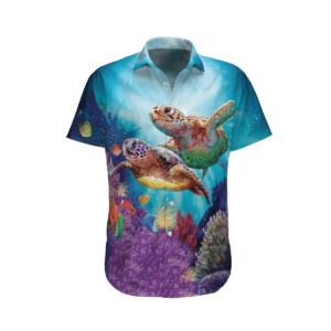 Hippie  Blue Unique Design Unisex Hawaiian Shirt  - Thelegend59