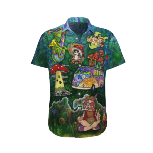 Hippie  Colorful Nice Design Unisex Hawaiian Shirt  - Thelegend59