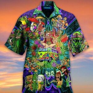 Hippie Hawaiian Shirt - Unihawaiian Shirtsex - Adult -  - Thelegend59