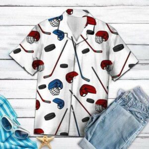 Hockey Game Strong Summer Vibe Hawaiian Aloha Hawaiian Shirtss  - Thelegend59