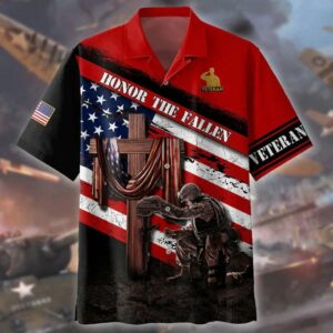 Honor The Fallen Veteran 3D All Over Printed Hawaiian Shirt - For Men And Women - Kids  - Thelegend59