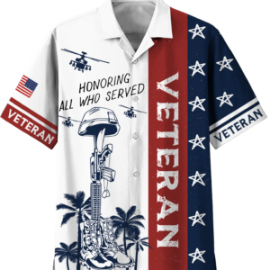 Honoring All Who Served Veteran Hawaiian Shirt - For Men And Women - Kids  - Thelegend59