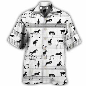 Horse Music Notes - Hawaiian Shirt - For Men And Women - Kids  - Thelegend59