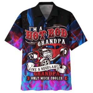 Hot Rod Black Awesome Design Unisex Hawaiian Shirt  - Thelegend59