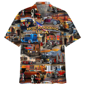 Hot Rod Colorful Awesome Design Unisex Hawaiian Shirt  - Thelegend59