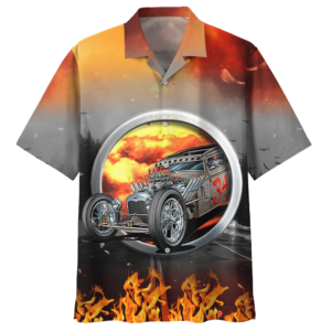 Hot Rod Red Amazing Design Unisex Hawaiian Shirt  - Thelegend59