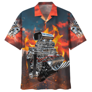 Hot Rod Red Awesome Design Unisex Hawaiian Shirt  - Thelegend59