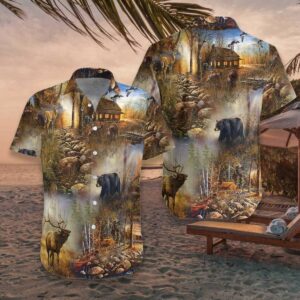Hunting Camo Hawaiian Shirt - Summer Hawaiian Shirts - Beach Hawaiian Shirts  - Thelegend59