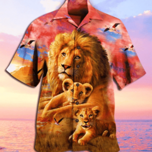 I Asked God To Make Me A Better Man Lion Hawaiian Shirt - For Men And Women - Kids  - Thelegend59